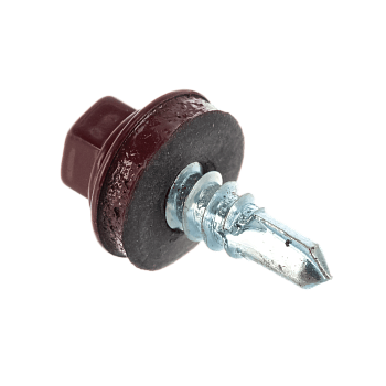 5,5х25 RAL3005 Винно-красный саморез кровельный (3000шт)